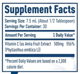 NativePath Liposomal Vitamin C Supplement Facts