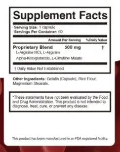 BloodPril Supplement Facts